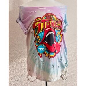 Rolling Stones distressed shirt